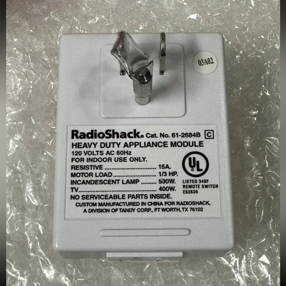 Radio Shack Plug’n Power Heavy-Duty Appliance Module, 500 Watts, Works On X10. - Picture 3 of 6
